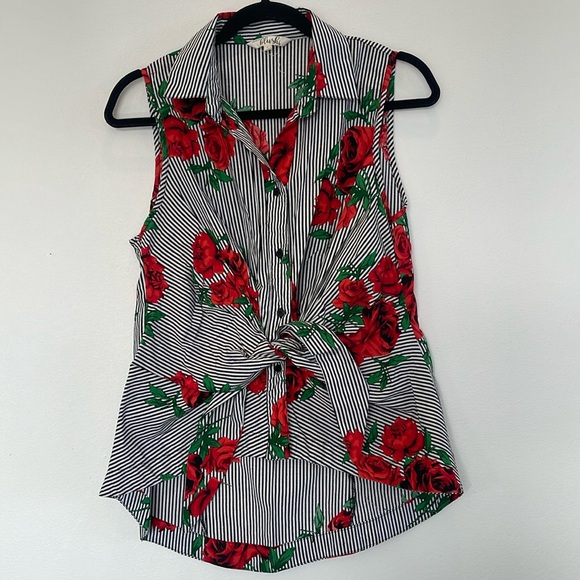 Tops - Hint of Blush Button-Down Blouse - Size L